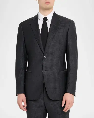Emporio Armani Men's G Line Virgin Wool Micro-Box Suit | Thumbnail 3 Emporio Armani Men's G Line Virgin Wool Micro-Box Suit | Thumbnail 3