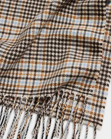 PIACENZA 1733 Men's Castle Houndstooth Plaid Wool Scarf | Thumbnail 3 PIACENZA 1733 Men's Castle Houndstooth Plaid Wool Scarf | Thumbnail 3
