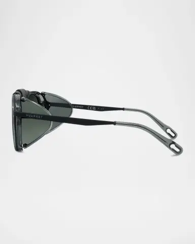 Vuarnet Men's Glacier 01 Round Sunglasses with Side Shields | Thumbnail 3 Vuarnet Men's Glacier 01 Round Sunglasses with Side Shields | Thumbnail 3
