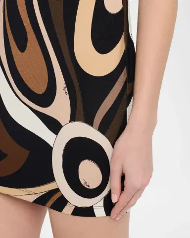 Pucci Marmo Jersey Sleeveless Mini Dress | Thumbnail 4 Pucci Marmo Jersey Sleeveless Mini Dress | Thumbnail 4