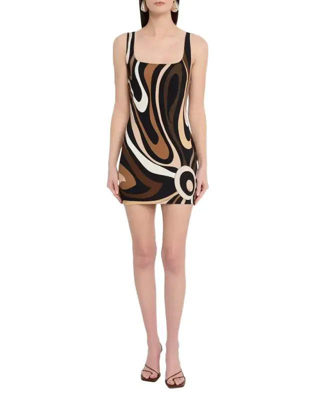 Marmo Jersey Sleeveless Mini Dress