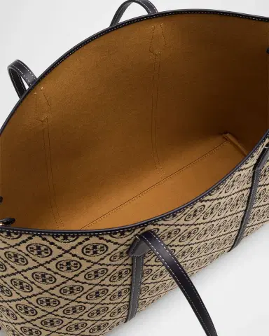 Tory Burch Perry Monogram Jacquard Tote Bag | Thumbnail 2 Tory Burch Perry Monogram Jacquard Tote Bag | Thumbnail 2