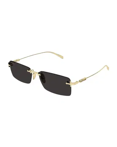 Gucci Block 56mm Rimless Rectangular Metal Sunglasses | Thumbnail 1