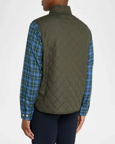 Peter Millar Men's Essex Quilted Stand-Collar Vest | Thumbnail 2