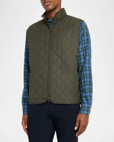 Peter Millar Men's Essex Quilted Stand-Collar Vest | Thumbnail 3
