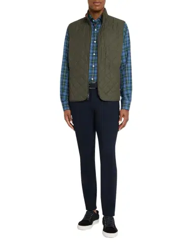 Peter Millar Men's Essex Quilted Stand-Collar Vest | Thumbnail 1