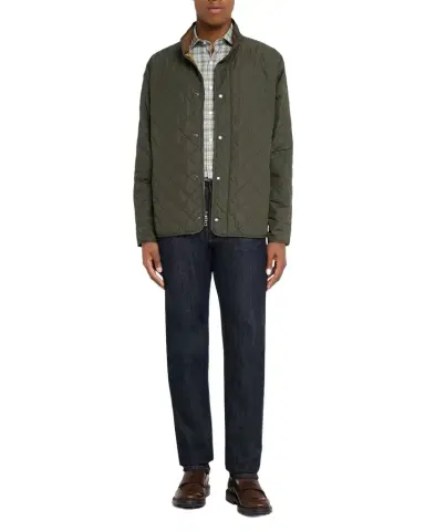 Peter Millar Men's Suffolk Quilted Stand-Collar Coat | Thumbnail 1 Peter Millar Men's Suffolk Quilted Stand-Collar Coat | Thumbnail 1