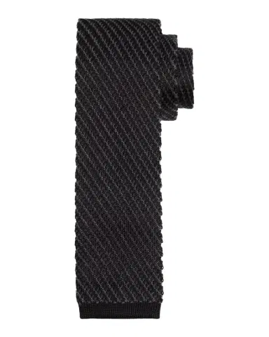 Brioni Men's Silk Textured Knit Tie | Thumbnail 1 Brioni Men's Silk Textured Knit Tie | Thumbnail 1