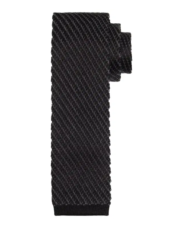 Brioni Men 's Silk Textured Knit Tie