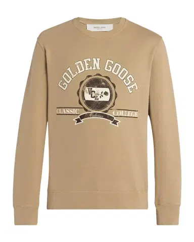 Golden Goose Men's Journey Classic College Cotton Crewneck Sweater | Thumbnail 1