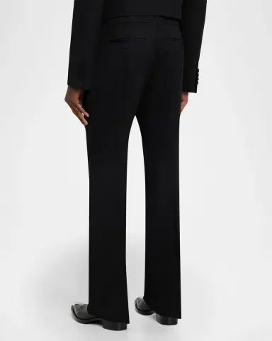 Alexander McQueen Men's Textured Wool Trousers | Thumbnail 2