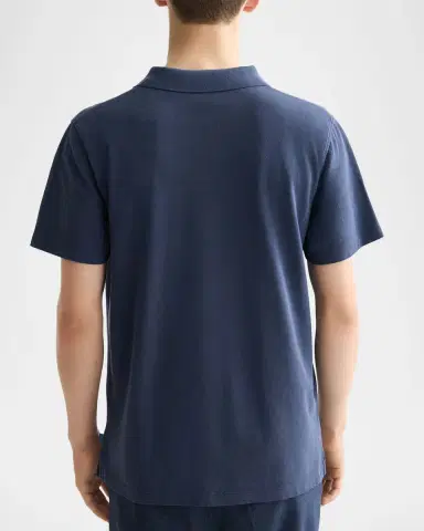 Scotch & Soda Men's Garment-Dyed Pique Relaxed-Fit Pocket Polo Shirt | Thumbnail 2 Scotch & Soda Men's Garment-Dyed Pique Relaxed-Fit Pocket Polo Shirt | Thumbnail 2