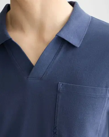 Scotch & Soda Men's Garment-Dyed Pique Relaxed-Fit Pocket Polo Shirt | Thumbnail 4 Scotch & Soda Men's Garment-Dyed Pique Relaxed-Fit Pocket Polo Shirt | Thumbnail 4