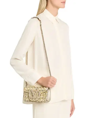 Valentino Garavani Loco Small Mirror Embellished Shoulder Bag | Thumbnail 1 Valentino Garavani Loco Small Mirror Embellished Shoulder Bag | Thumbnail 1