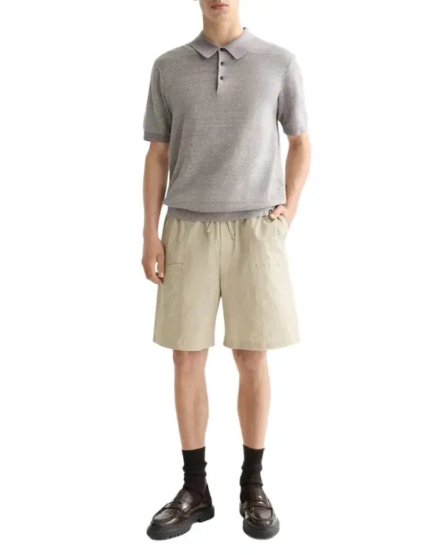 Men 's Cotton Knit Tonal Stripe Classic-Fit Polo Shirt