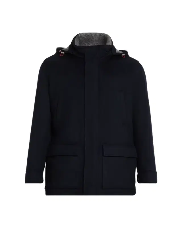 Brunello Cucinelli Men's Cashmere Hooded Coat