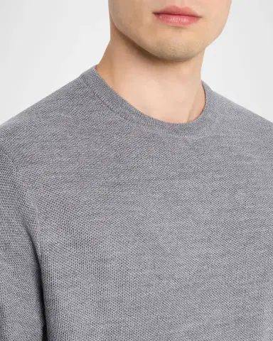 Peter Millar Men 's Autumn Crest Honeycomb Crewneck Sweater | Thumbnail 5 Peter Millar Men 's Autumn Crest Honeycomb Crewneck Sweater | Thumbnail 5