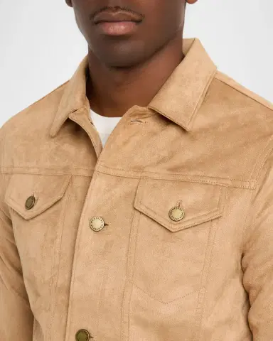 Monfrère Men 's Dean Faux Suede Shirt Jacket | Thumbnail 4 Monfrère Men 's Dean Faux Suede Shirt Jacket | Thumbnail 4