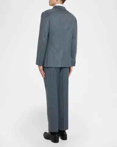 Brioni Men's Wool Plume Double-Breasted Suit | Thumbnail 2
