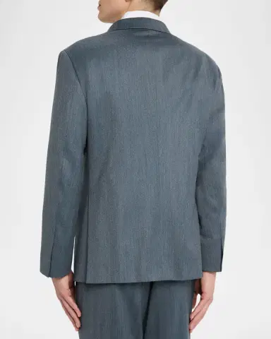 Brioni Men's Wool Plume Double-Breasted Suit | Thumbnail 4