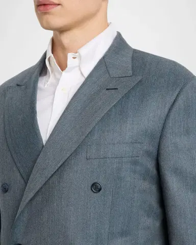 Brioni Men's Wool Plume Double-Breasted Suit | Thumbnail 5