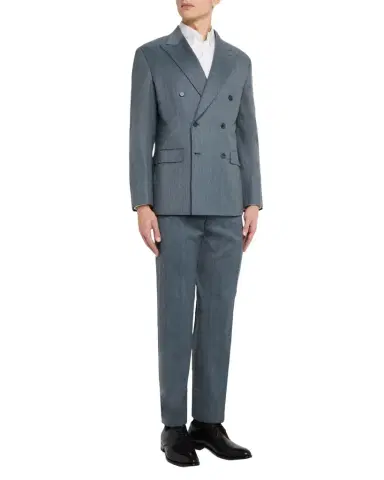 Brioni Men's Wool Plume Double-Breasted Suit | Thumbnail 1