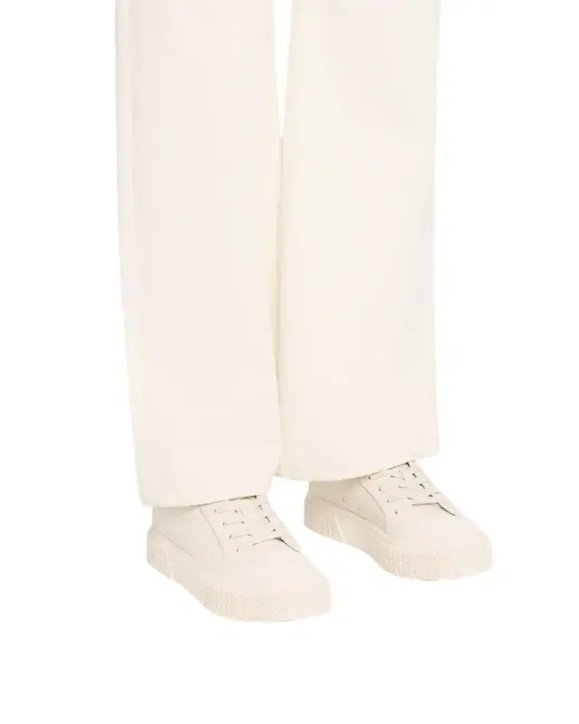 Leather Low-Top Logo Sneakers