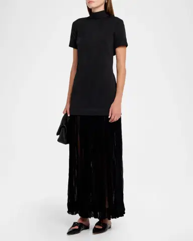 STAUD Pia Tie-Neck Maxi Dress | Thumbnail 3