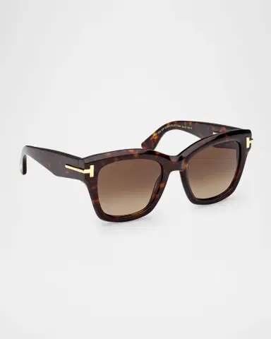 Tom Ford Icon 53mm Acetate Butterfly Sunglasses | Thumbnail 2