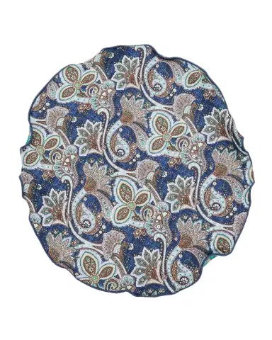 Edward Armah Men's Reversible Floral to Paisley Silk Pocket Circle | Thumbnail 1