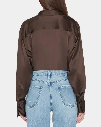 Frame The Oversized Silk Shirt | Thumbnail 2