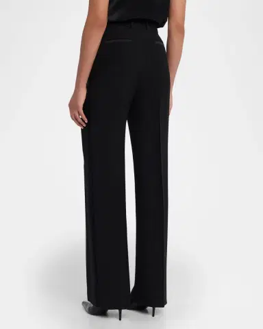 Lafayette 148 New York Gates Tuxedo Stripe Wool-Silk Pants | Thumbnail 3 Lafayette 148 New York Gates Tuxedo Stripe Wool-Silk Pants | Thumbnail 3