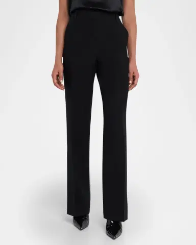 Lafayette 148 New York Gates Tuxedo Stripe Wool-Silk Pants | Thumbnail 4 Lafayette 148 New York Gates Tuxedo Stripe Wool-Silk Pants | Thumbnail 4