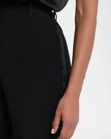 Lafayette 148 New York Gates Tuxedo Stripe Wool-Silk Pants | Thumbnail 5 Lafayette 148 New York Gates Tuxedo Stripe Wool-Silk Pants | Thumbnail 5