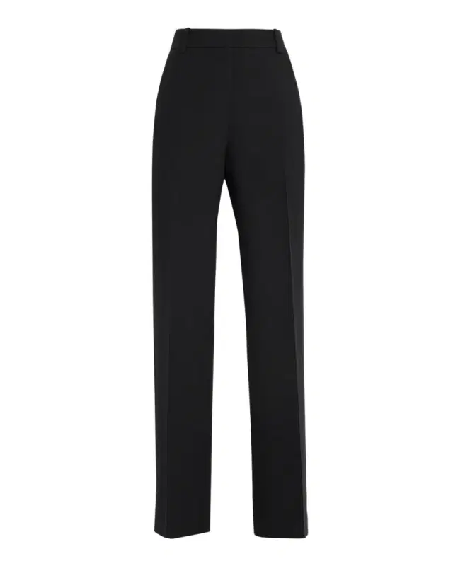 Gates Tuxedo Stripe Wool-Silk Pants