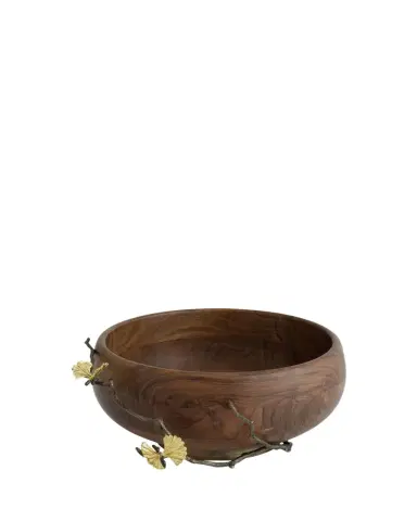 Michael Aram Butterfly Ginkgo Wood Salad Bowl | Thumbnail 1