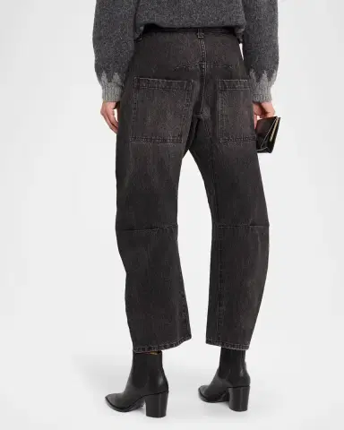 Nili Lotan Shon Barrel-Leg Ankle Jeans | Thumbnail 2