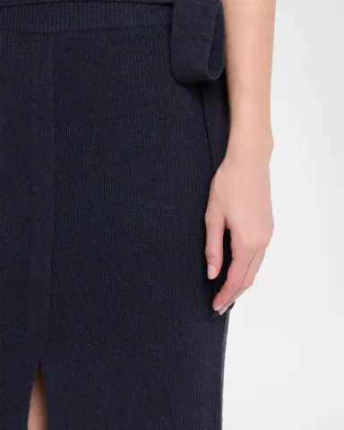 Emporio Armani Long Wool Belted Midi Skirt | Thumbnail 4 Emporio Armani Long Wool Belted Midi Skirt | Thumbnail 4