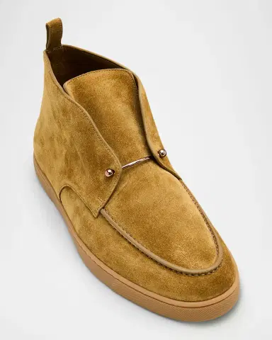 Christian Louboutin Men's Chambeliss Desert Suede Boots | Thumbnail 9