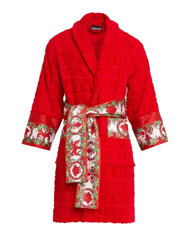 Men 's I Heart Baroque Holiday Bathrobe