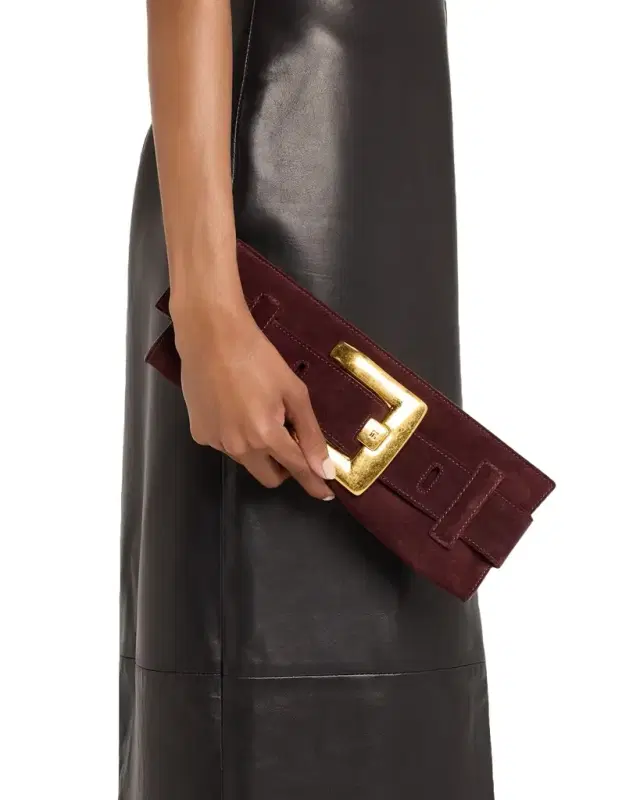 Anthem Mini Suede Clutch Bag