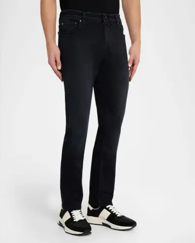 Jacob Cohen Men 's Bard Slim Stretch Black Denim Jeans | Thumbnail 3 Jacob Cohen Men 's Bard Slim Stretch Black Denim Jeans | Thumbnail 3