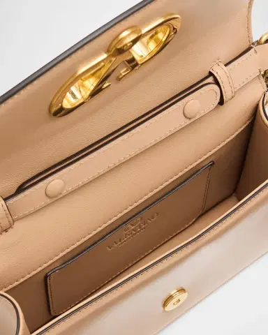 Valentino Garavani Vain Small Flap Leather Clutch Bag | Thumbnail 3 Valentino Garavani Vain Small Flap Leather Clutch Bag | Thumbnail 3