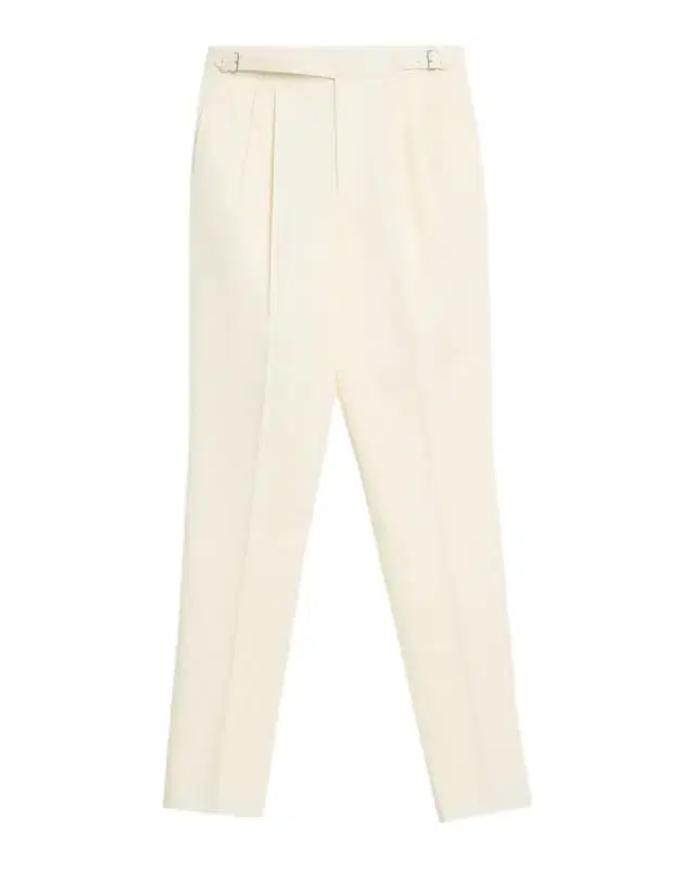 Men's Wool Twill Double-Pleated Trousers
