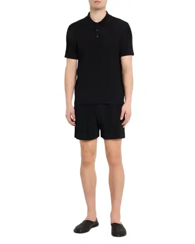 Homme Plissé Issey Miyake Men 's Monthly Colors July Pleated Pull-On Shorts | Thumbnail 1 Homme Plissé Issey Miyake Men 's Monthly Colors July Pleated Pull-On Shorts | Thumbnail 1