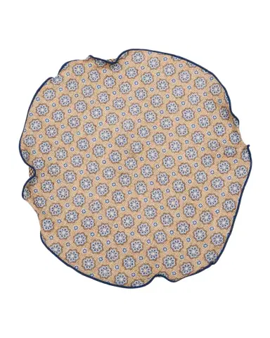 Edward Armah Men's Reversible Houndstooth to Medallion Silk Pocket Circle | Thumbnail 1