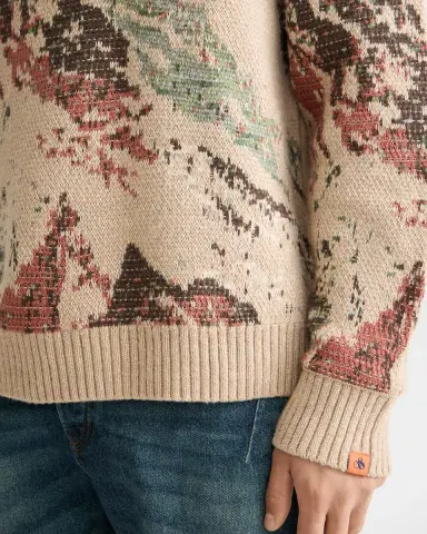Scotch & Soda Men's Mountain Jacquard Loose Knit Sweater | Thumbnail 4