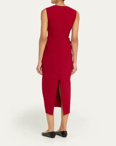 Prabal Gurung Sleeveless Twist-Front Bodycon Midi Dress | Thumbnail 3