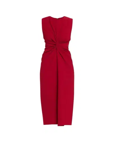 Prabal Gurung Sleeveless Twist-Front Bodycon Midi Dress | Thumbnail 1