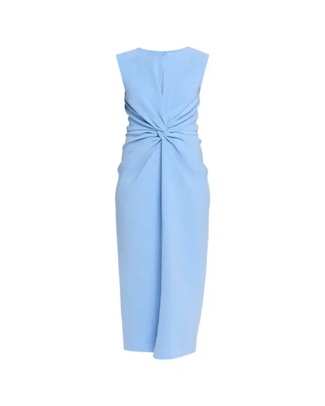 Prabal Gurung Sleeveless Twist-Front Bodycon Midi Dress